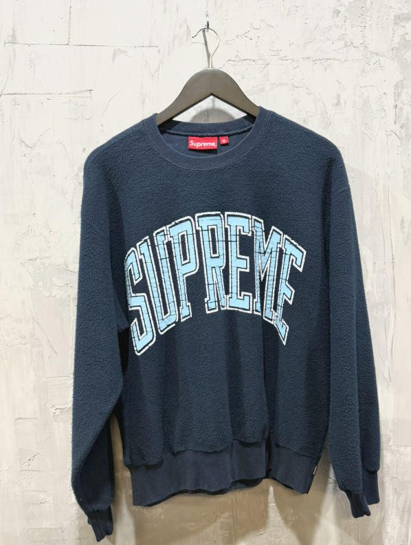 Supreme inside out crewneck navy