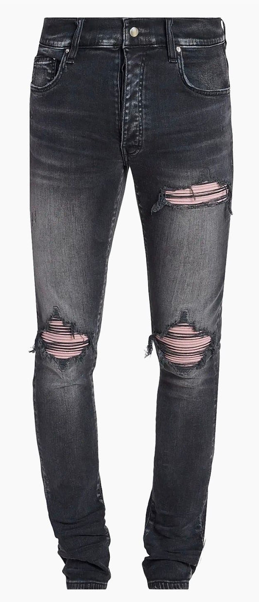 Amiri  MX1 Distressed Skinny Jeans