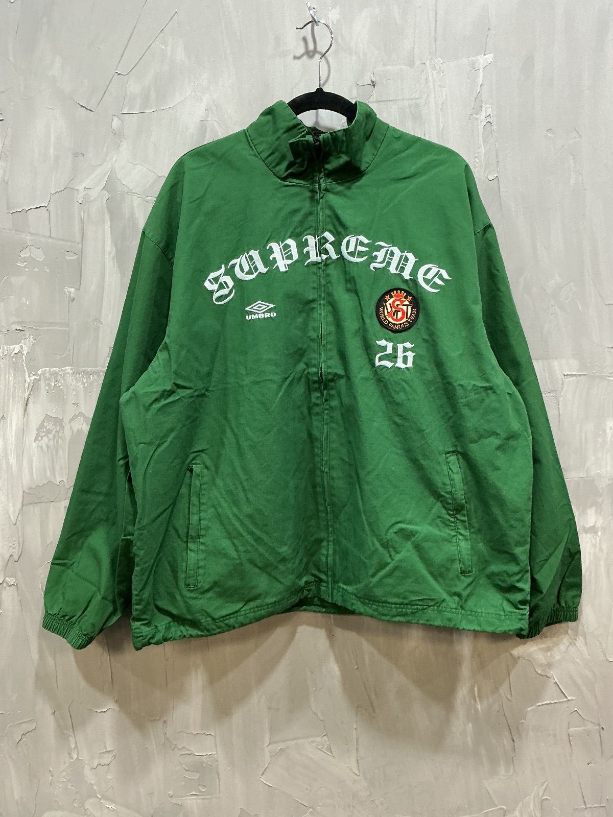 Supreme Umbro Cotton Ripstop Track Jacket Green