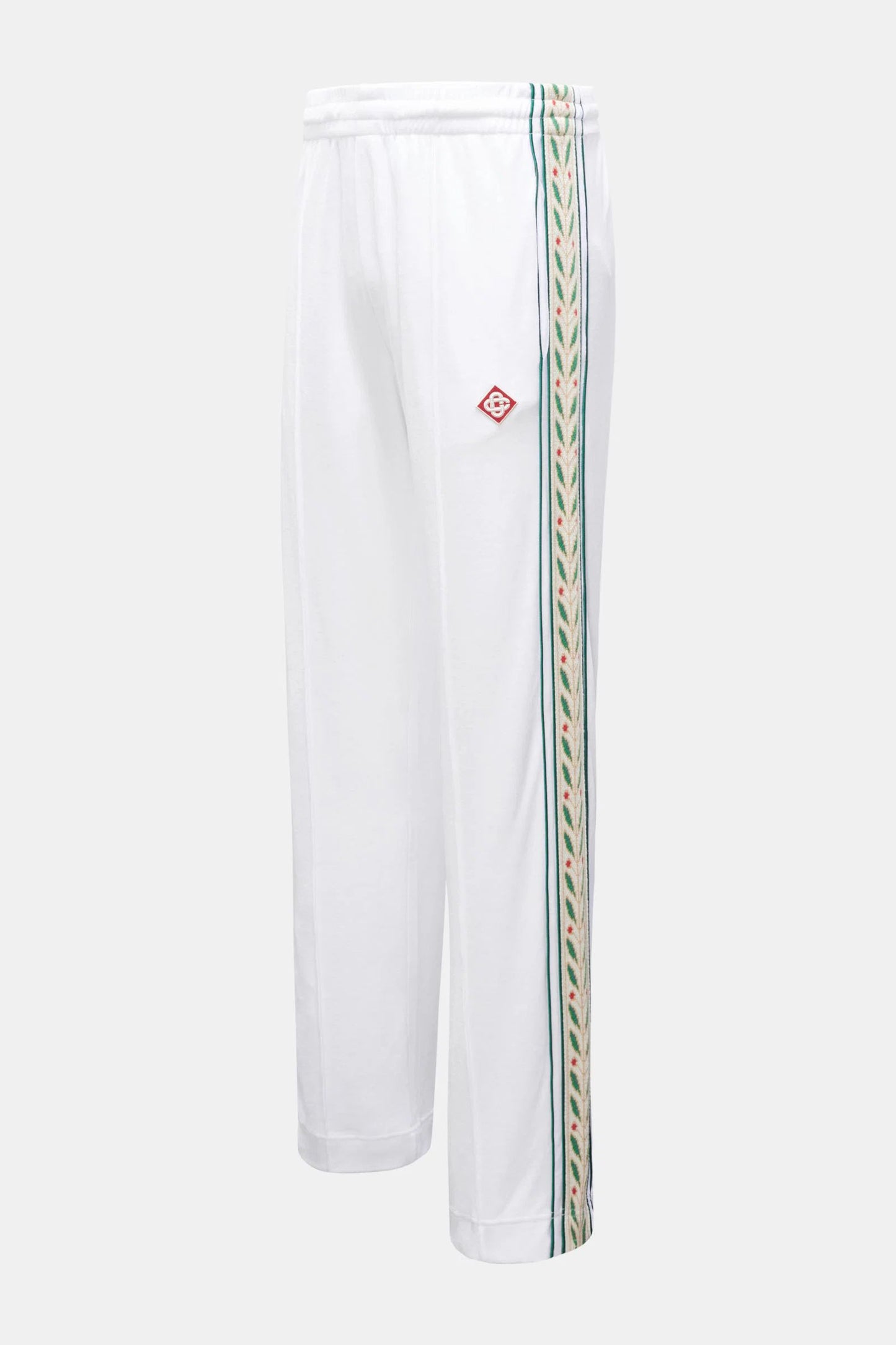 Velour piping tracking jacket 'White Laurel '
