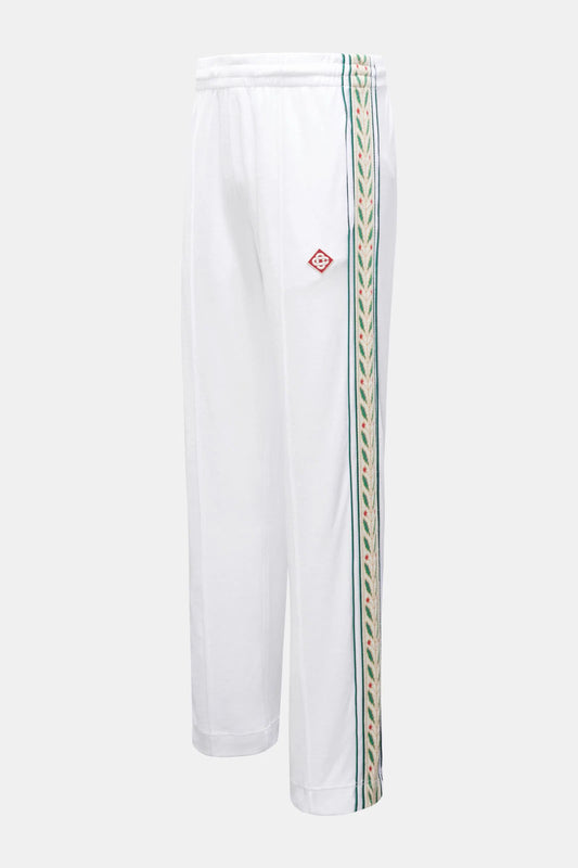 Velour piping tracking jacket 'White Laurel '