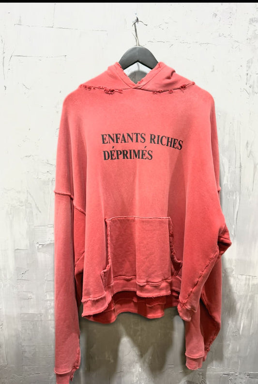 ERD Thrashed Distressed Logo Hoodie