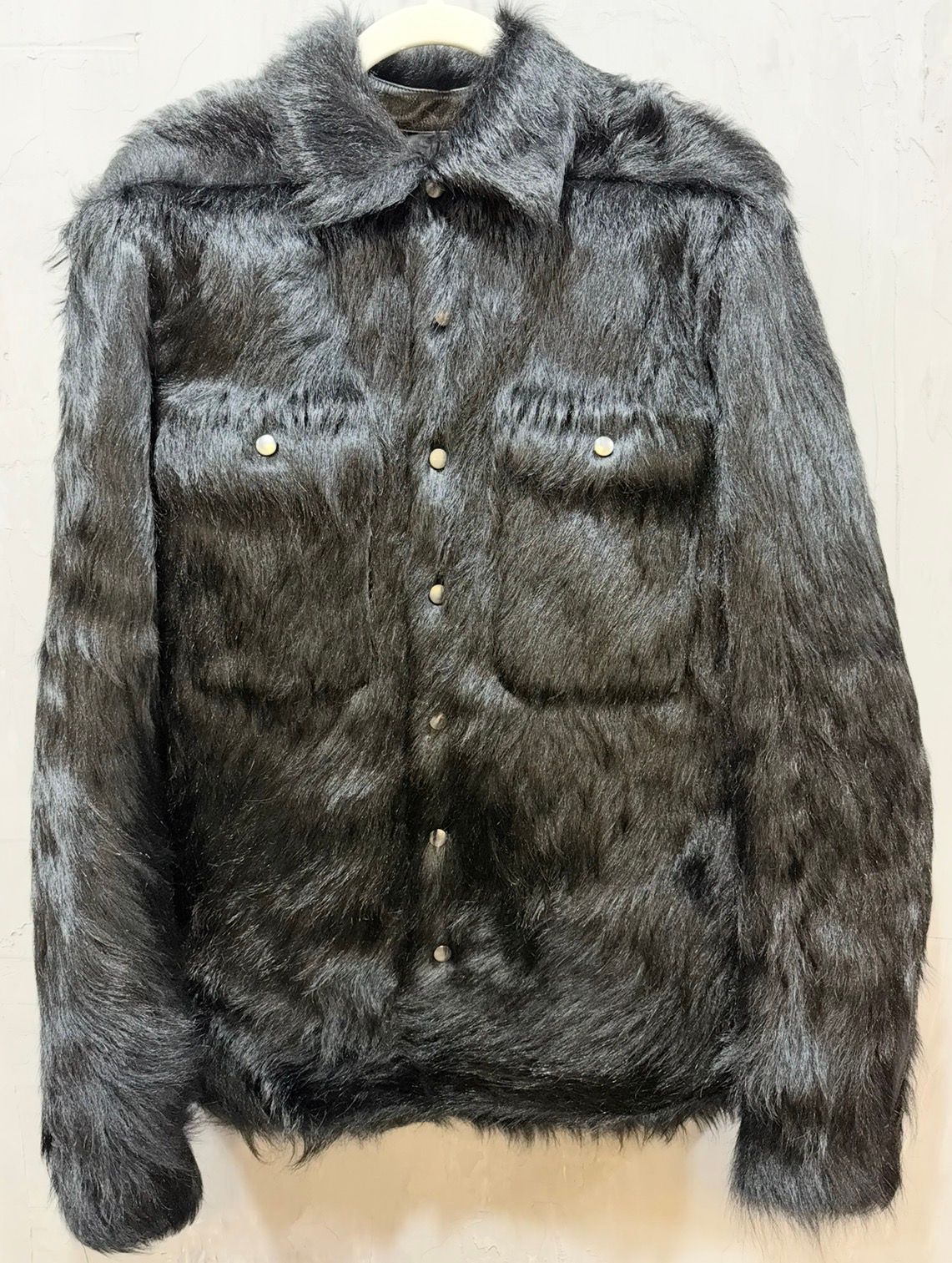Rick Owens Calf Hair Black Jacket
