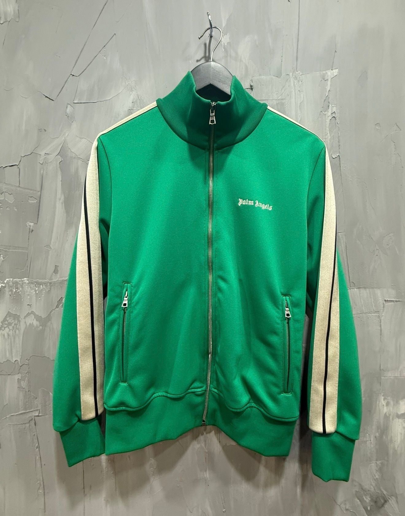 Palm Angels Classic Track Jacket (Green/White)