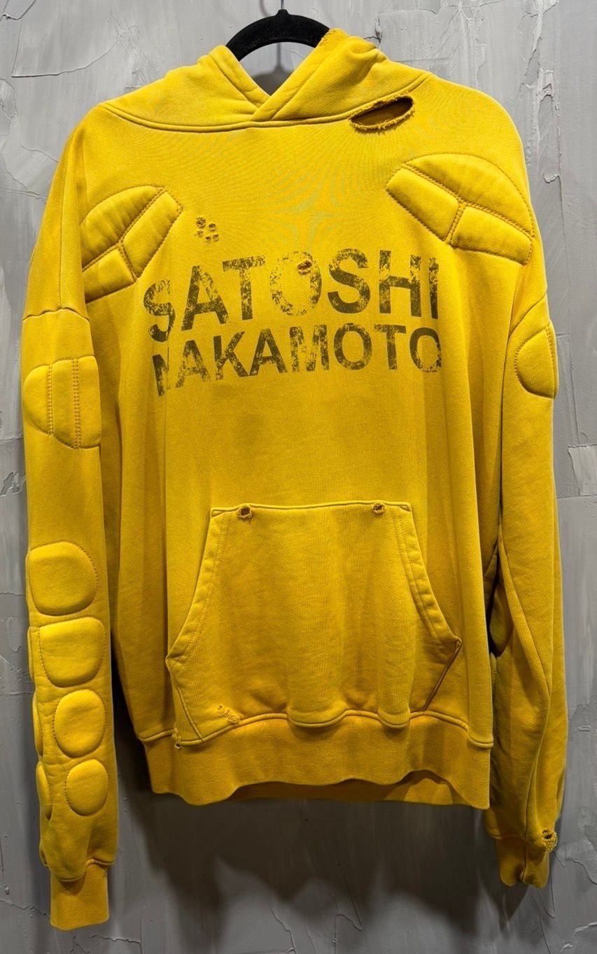 Moto logo yellow hoodie