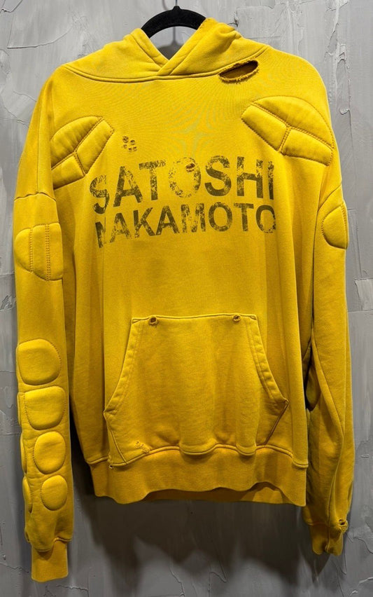 Moto logo yellow hoodie