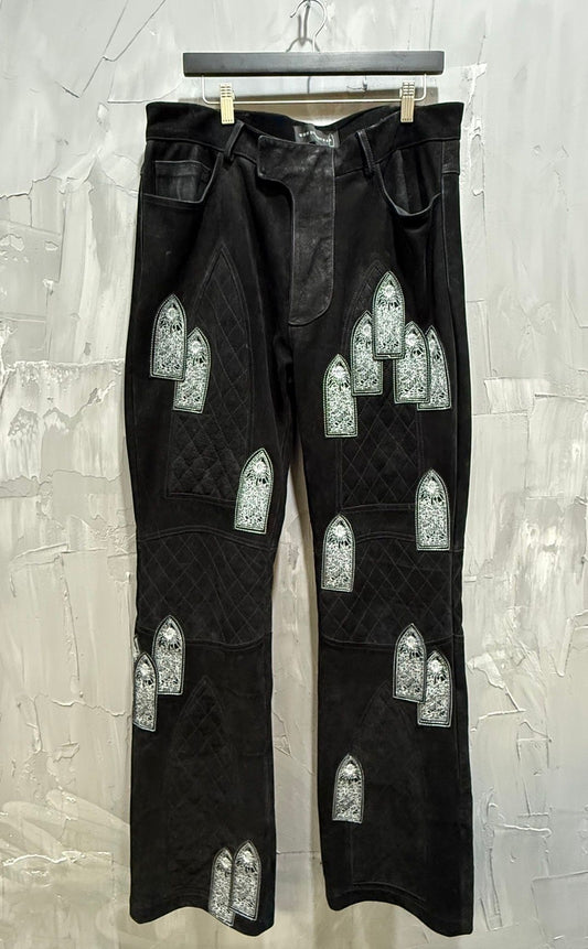 Stained Glass Cathedral Patch Jeans - Like New