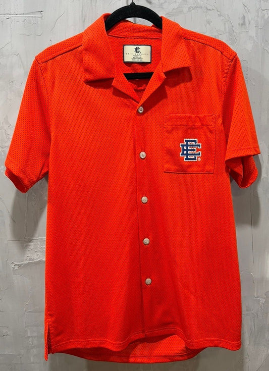 Eric Emanuel Jersey Button Up Orange