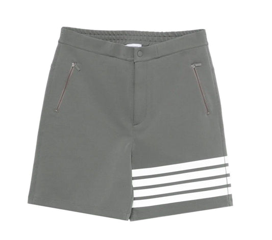 Thom Browne Striped Detail Grey Shorts