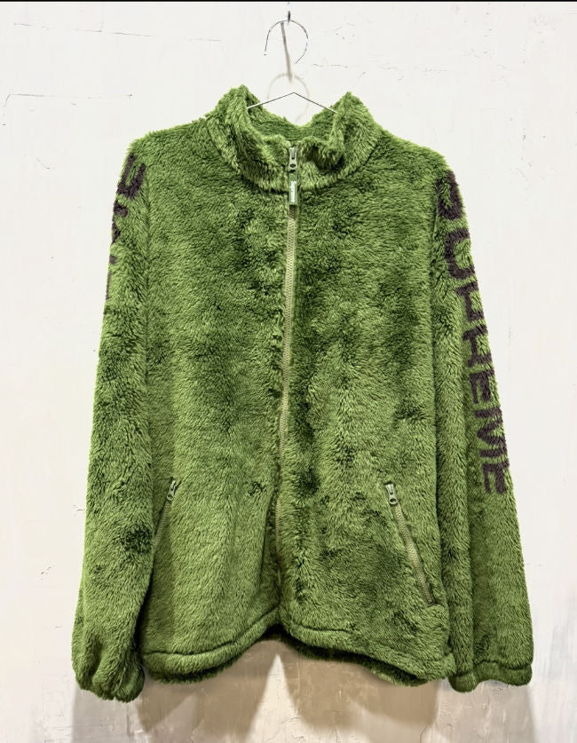 Supreme Deep Pile Fleece Jacket Olive