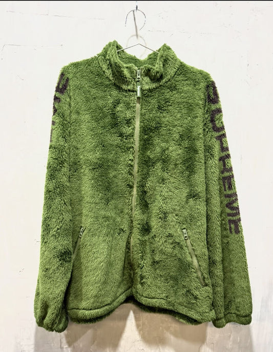 Supreme Deep Pile Fleece Jacket Olive