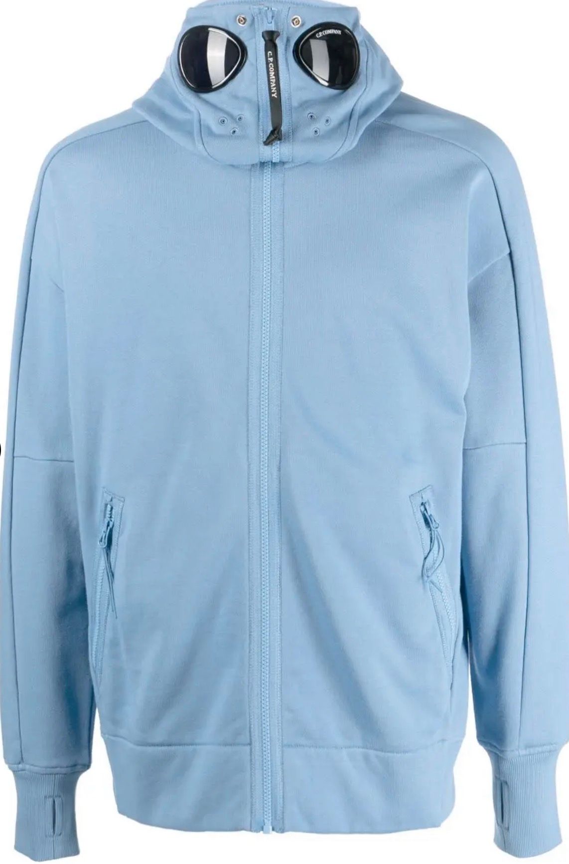 CP COMPANY GOGGLE DETAILED ZIP HOODIE