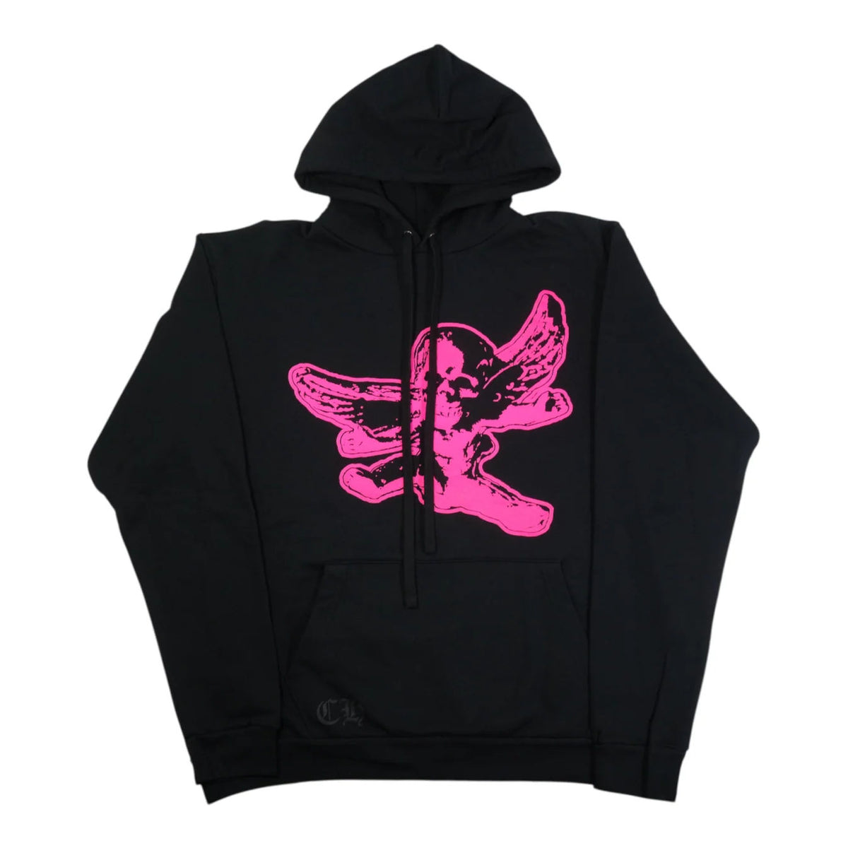 CHROME HEARTS FOTI MISS LERLENE HOODIE BLACK/HOT PINK - Like New