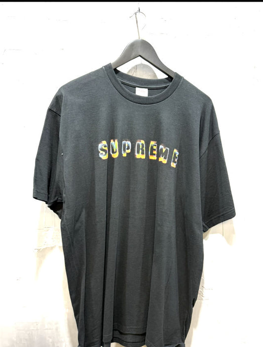 Supreme stencil tee black
