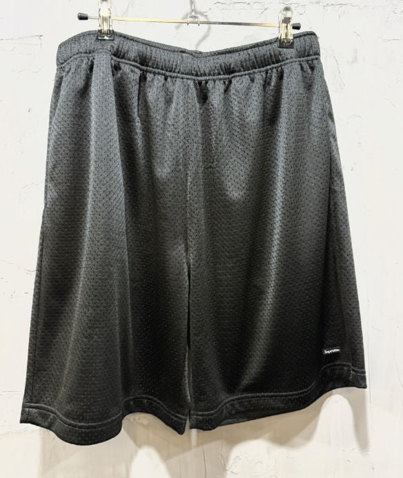Supreme baggy small box logo mesh shorts black