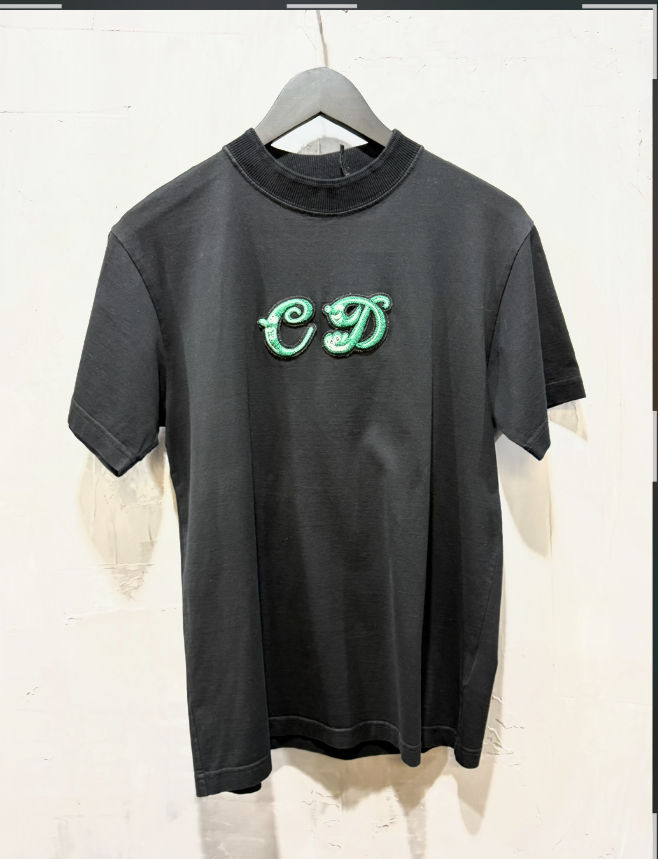Dior "CD" Patch T-Shirt Black - Used/Worn
