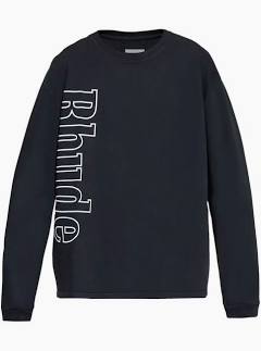 Rhude side logo LS t shirt