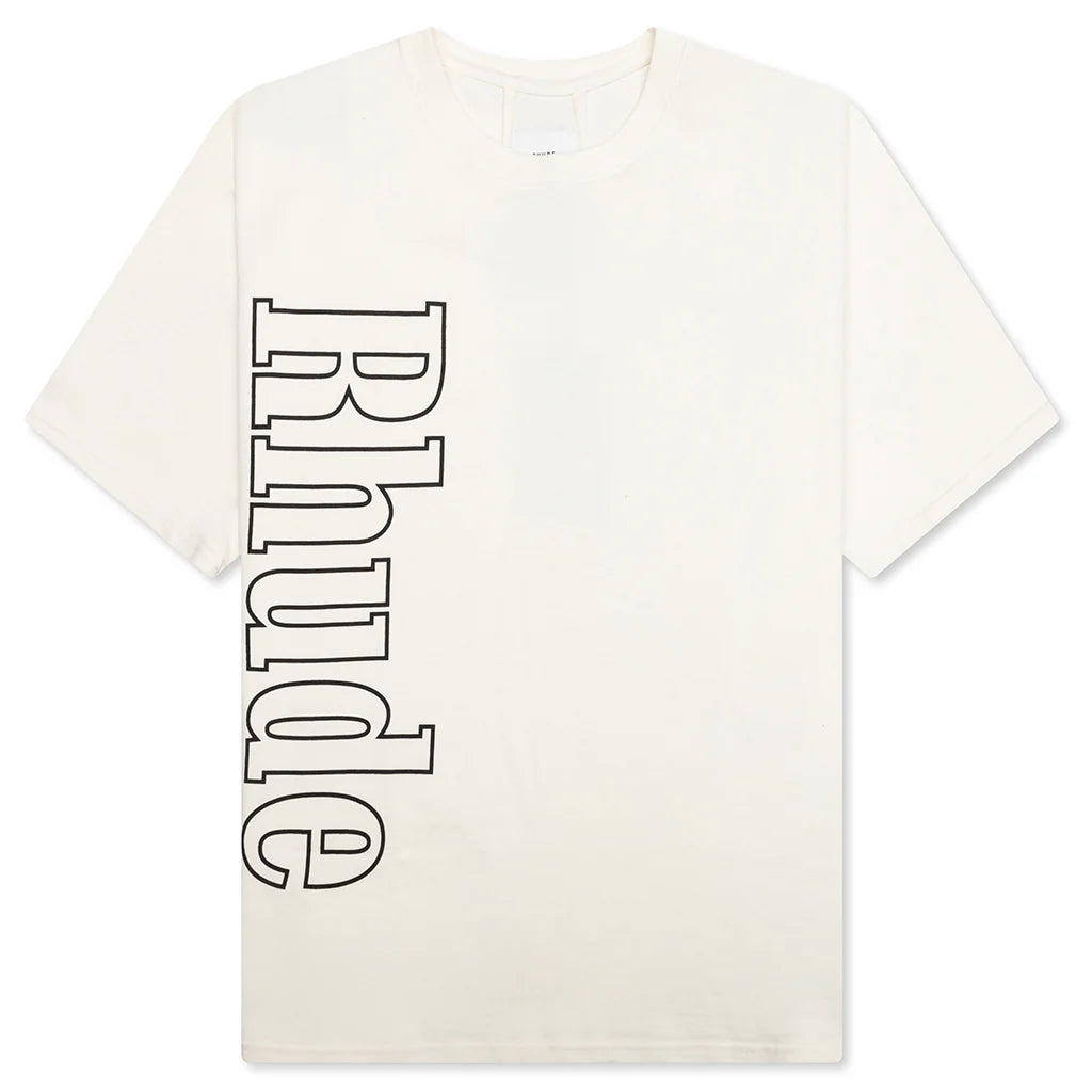 RHUDE VTG WHITE SIDE LOGO T SHIRT
