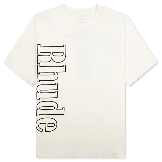 RHUDE VTG WHITE SIDE LOGO T SHIRT