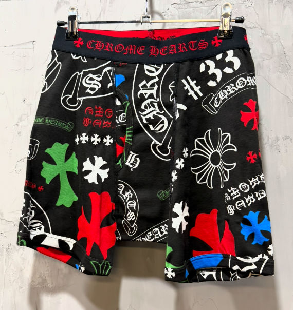 Chrome Hearts Foti Print Boxer Briefs (Multicolor Black)