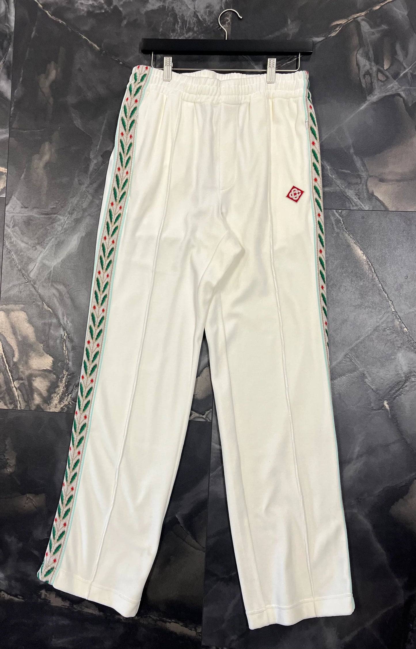 Casa Blanca MENS LAUREL VELOUR TRACK PANTS