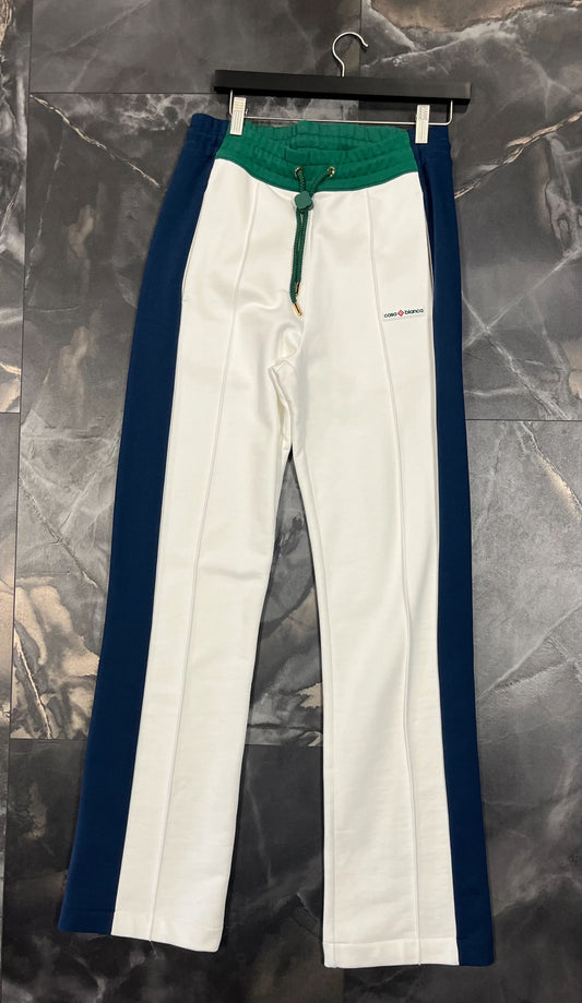 Casa Blanca COLOURBLOCK PINTUCK JOGGER GREEN / NAVY / WHITE