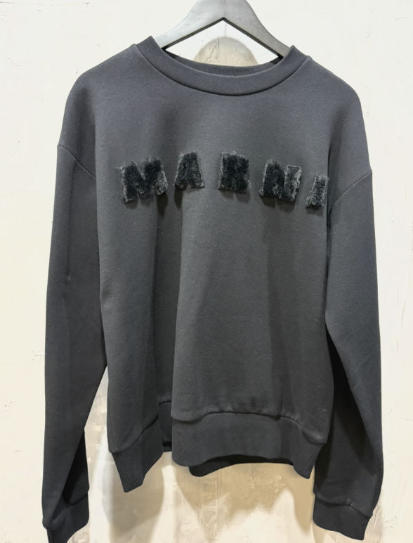 Marni Nero brushed sweatshirt black