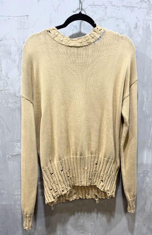 Marni dishevelled beige sweater
