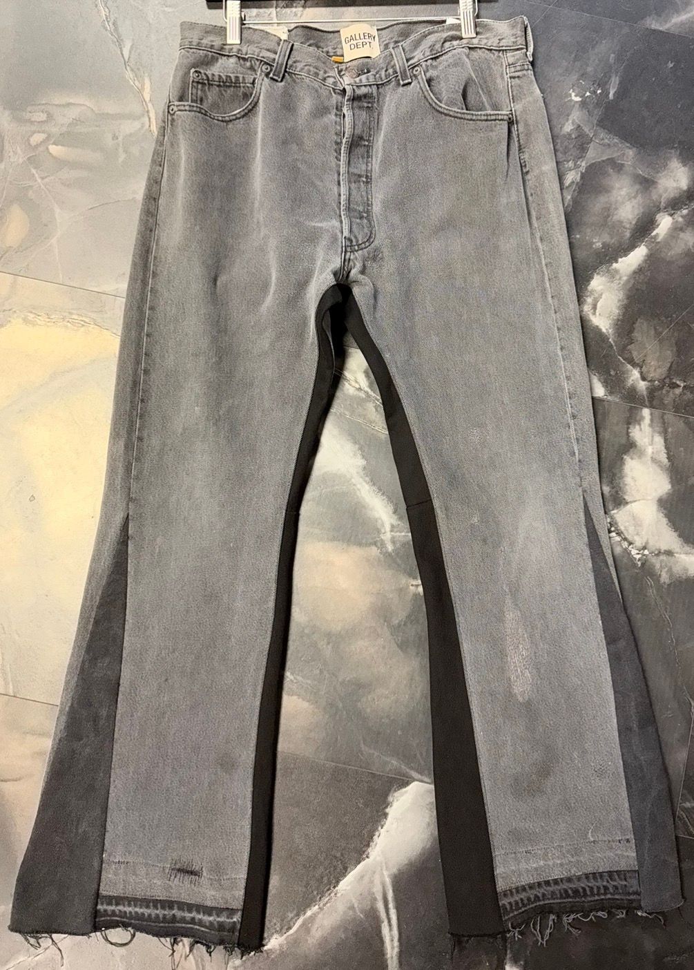 Gallery Dept Flare washed black jeans