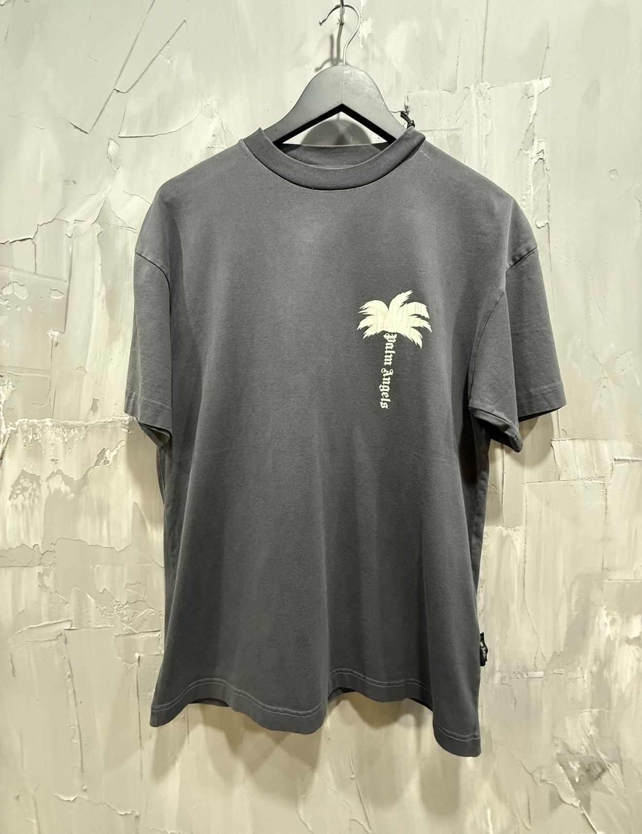 Palm Angels Palm Tree Logo Tee Grey