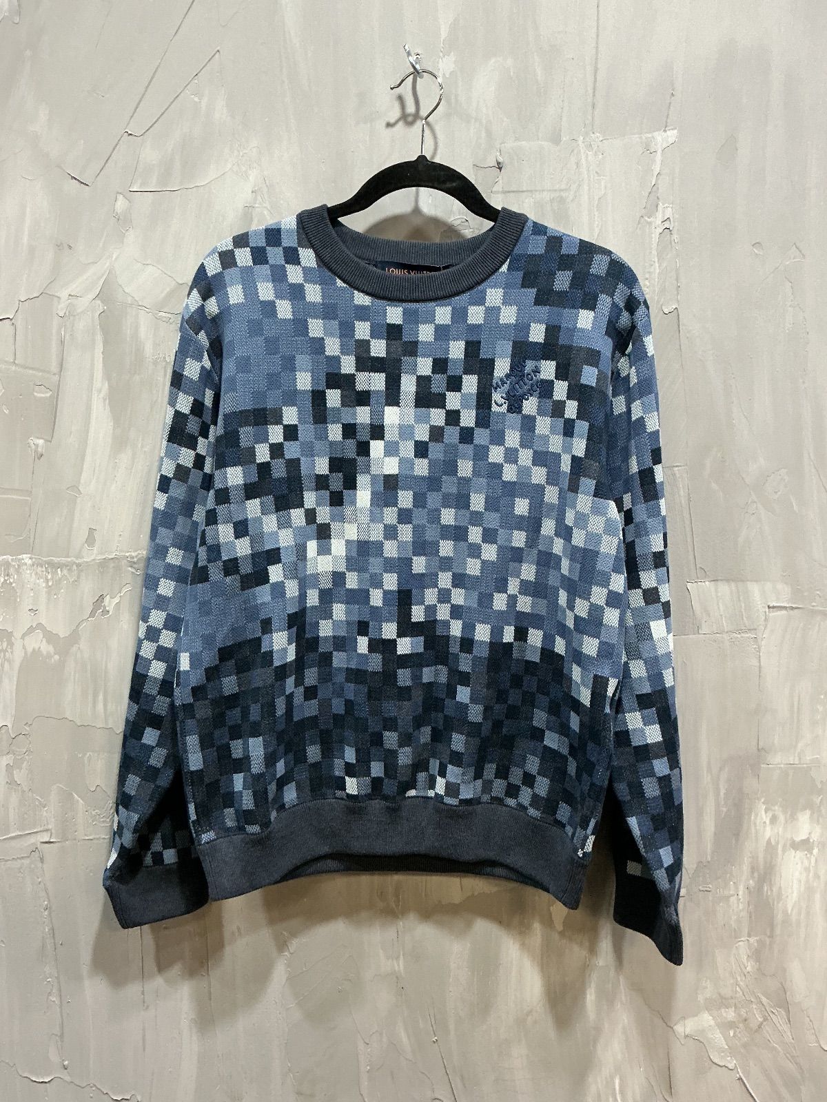 LV LOVERS DAMOFLAGE JACQUARD PULLOVER