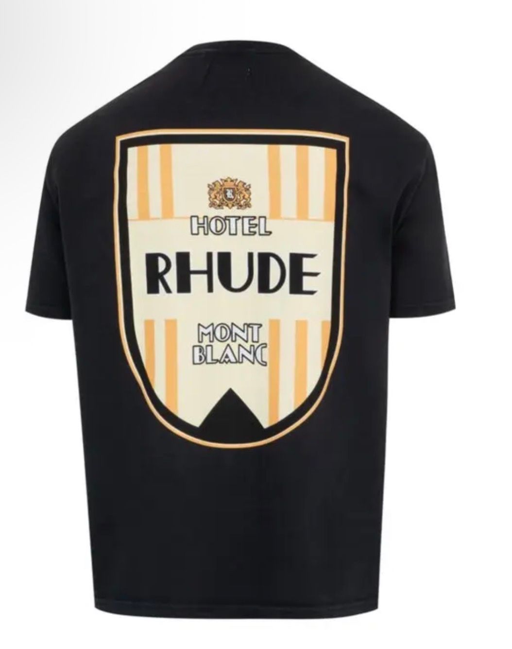 Rhude Mont-Blanc Hotel Tee Black