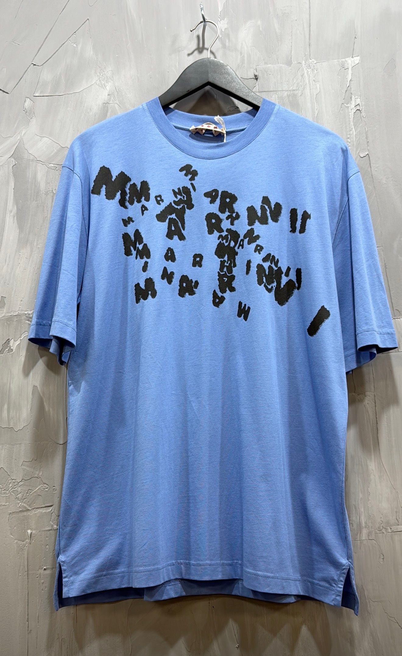 PRINTED MARNI CAOS LOGO BLUE LILAC