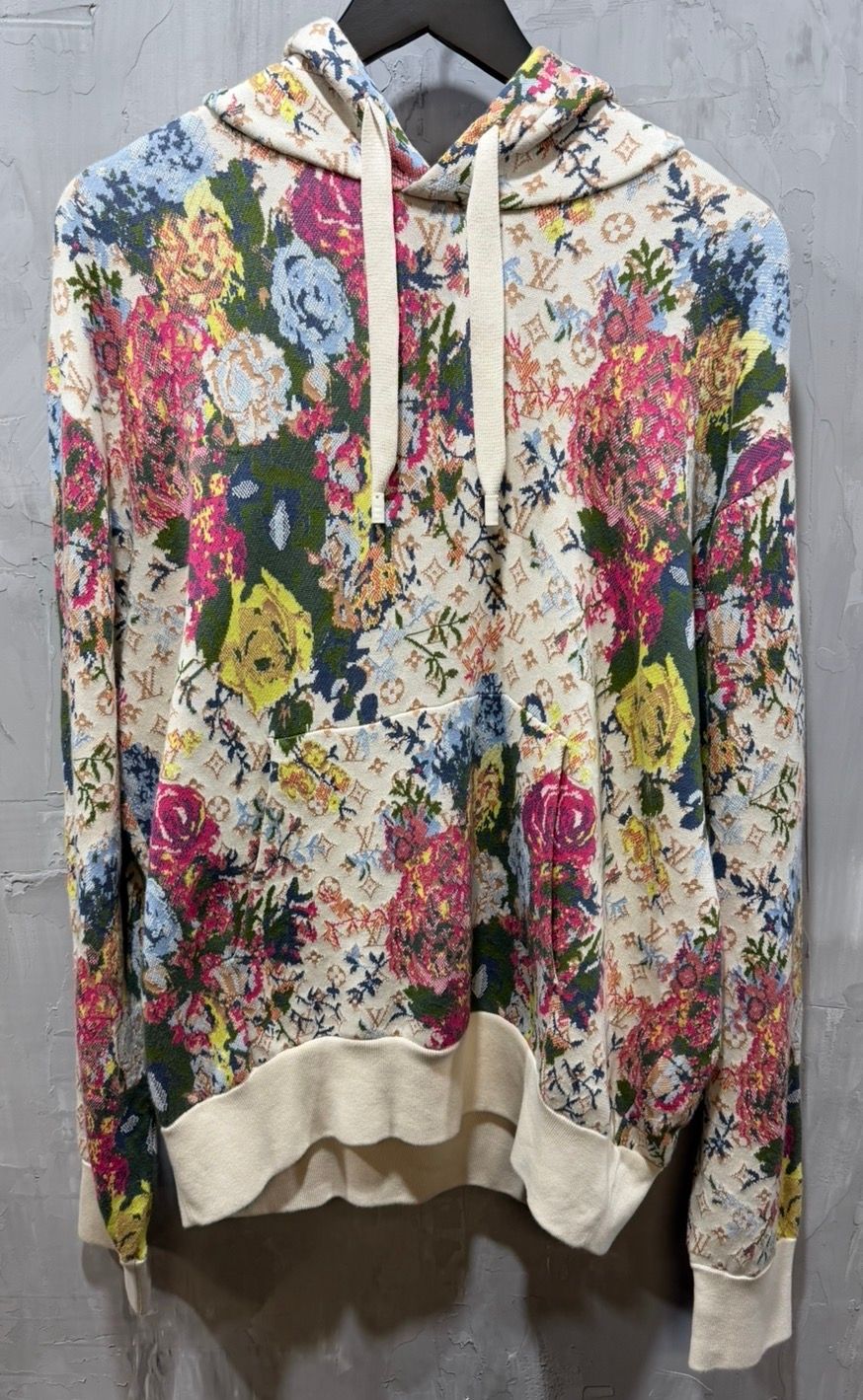 Floral Monogram Jacquard Hoodie