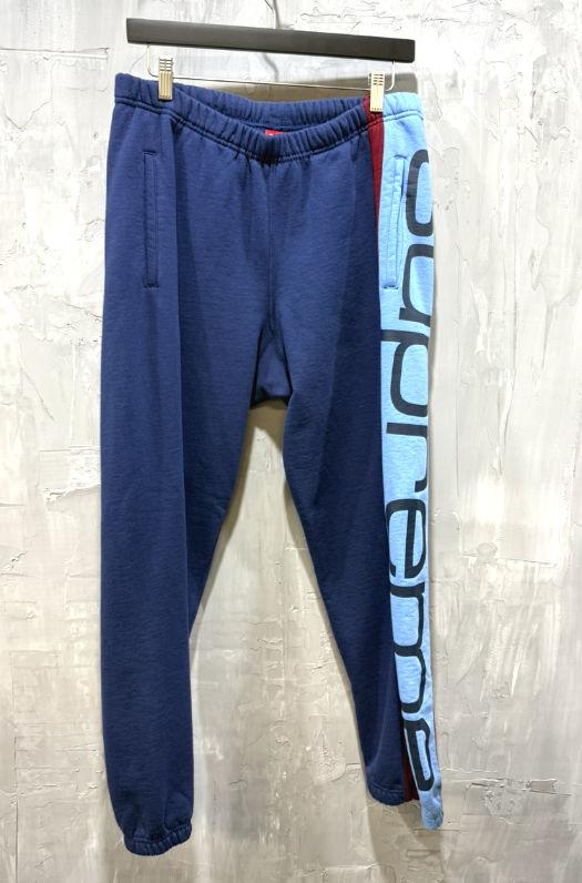 Supreme Sideline Sweatpant (Navy/Light Blue)