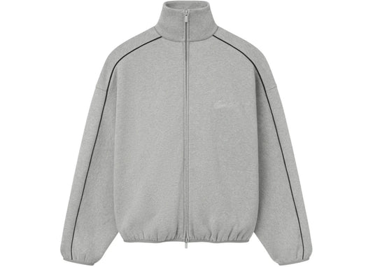Fear of God Essentials Modern Piping Track Jacket Concrete Heather/Black