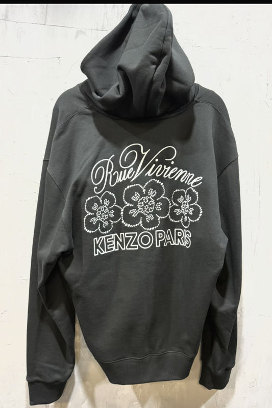 Kenzo constellation emb hoodie black