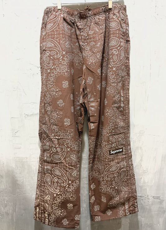 Supreme reflective bandana track pants brown