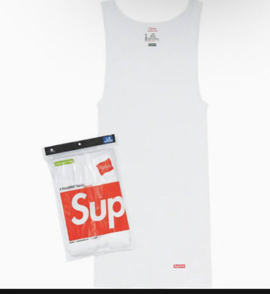 Supreme hanes Tank top white