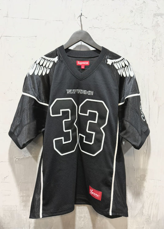 Supreme wings football jersey black