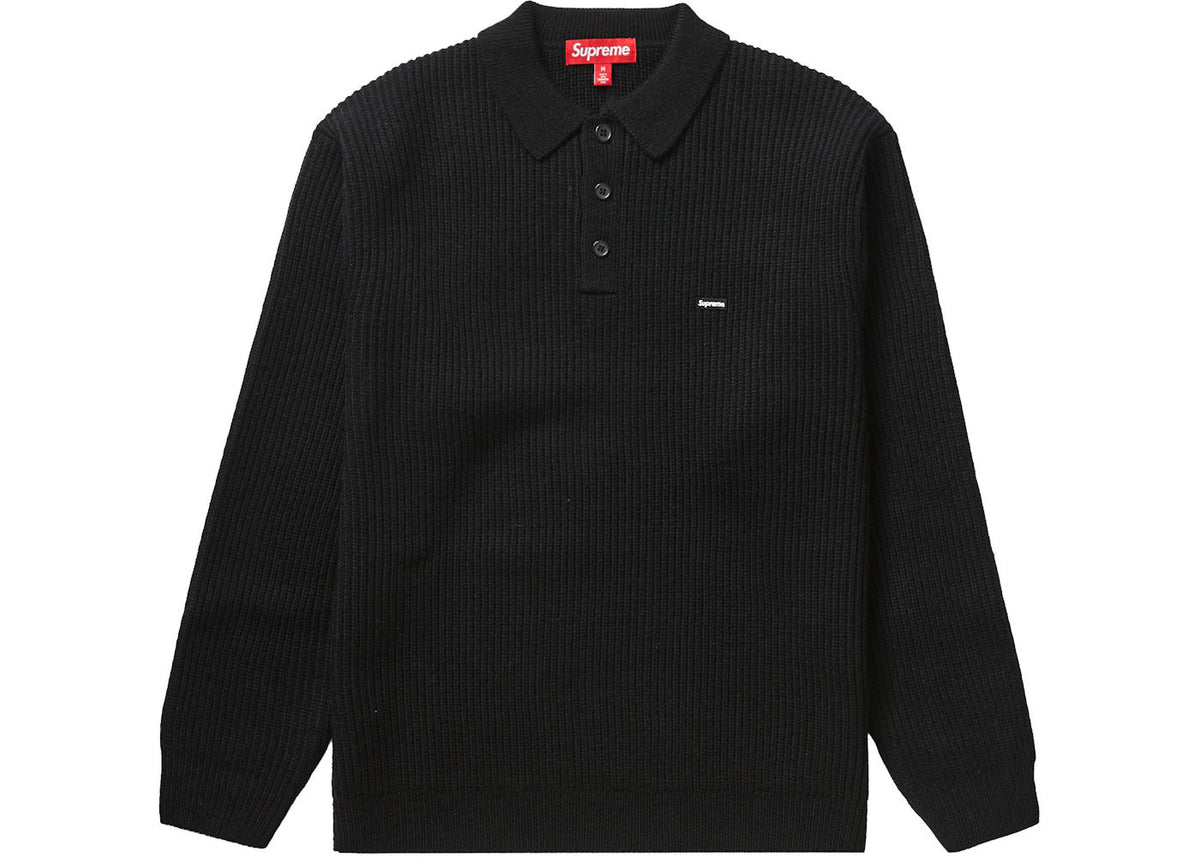 Supreme Small Box Polo Sweater Black