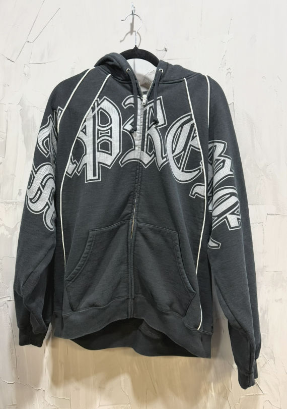 Supreme Arc Thermal Lined Zip Up Hoodie black