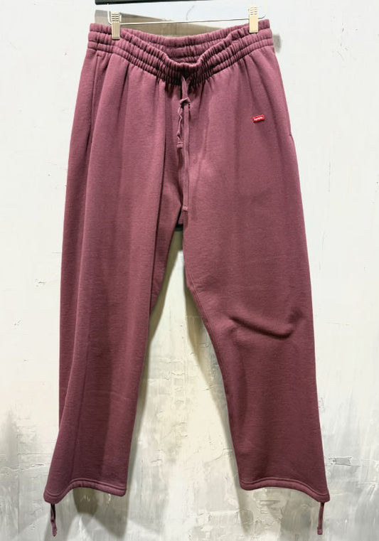 Supreme small box logo drawcord sweatpant plum