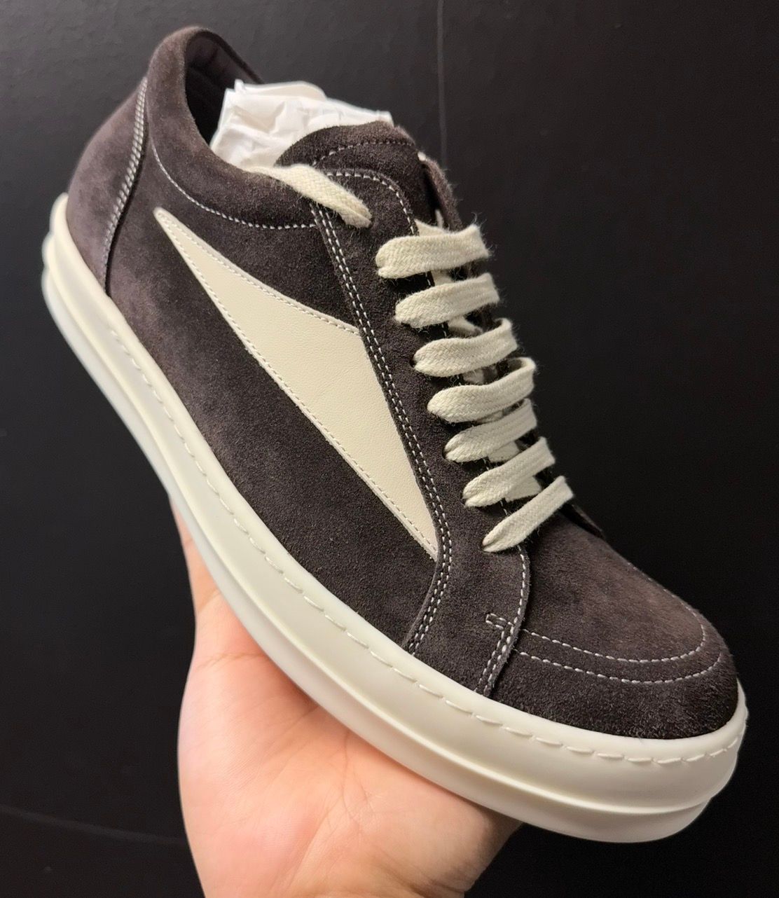 Rick Owens Vintage Low Mahogany/Milk