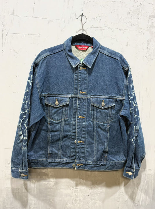 Supreme Shibori denim trucker jacket