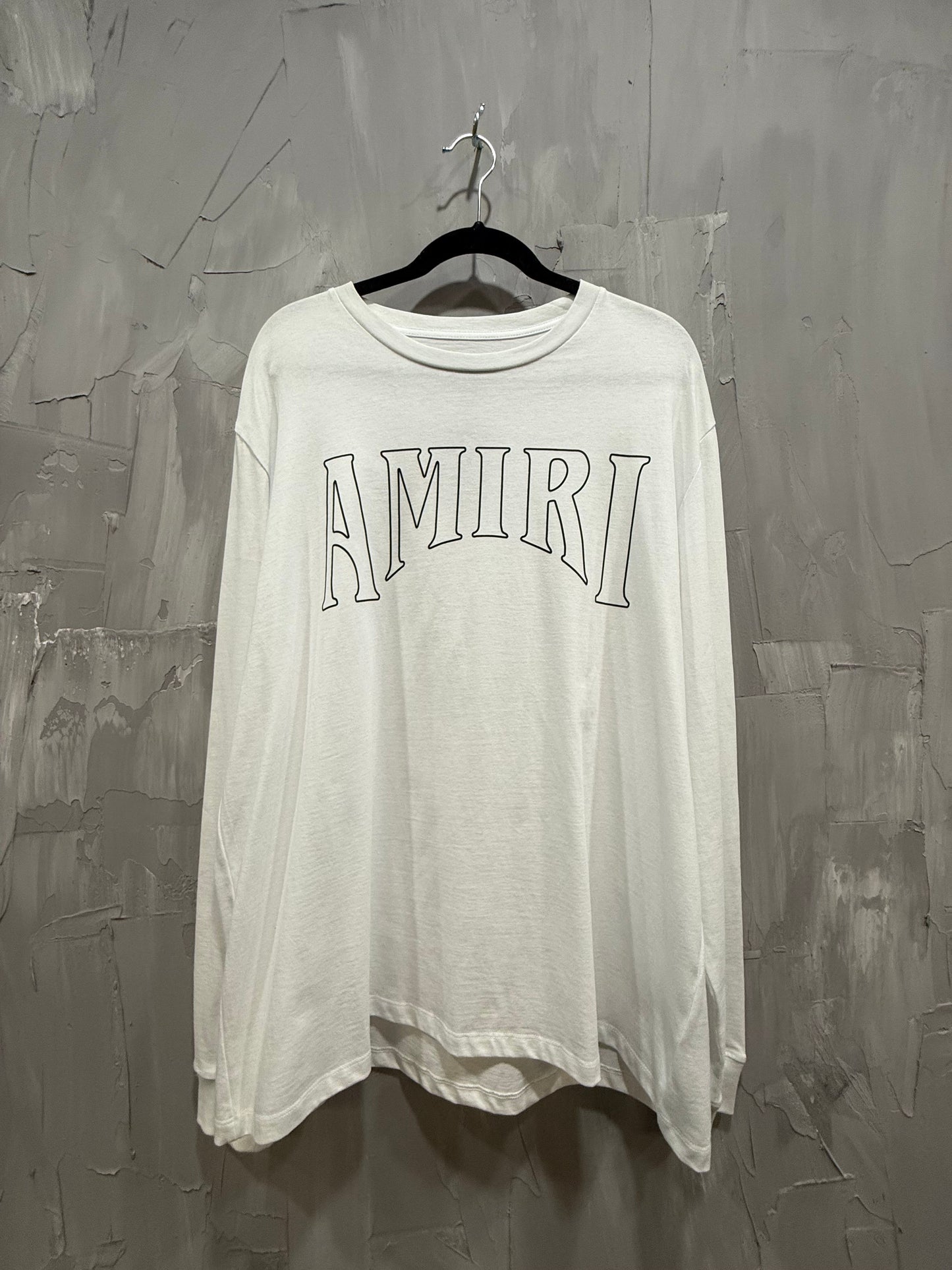 AMIRI SUN LOGO LS WHITE