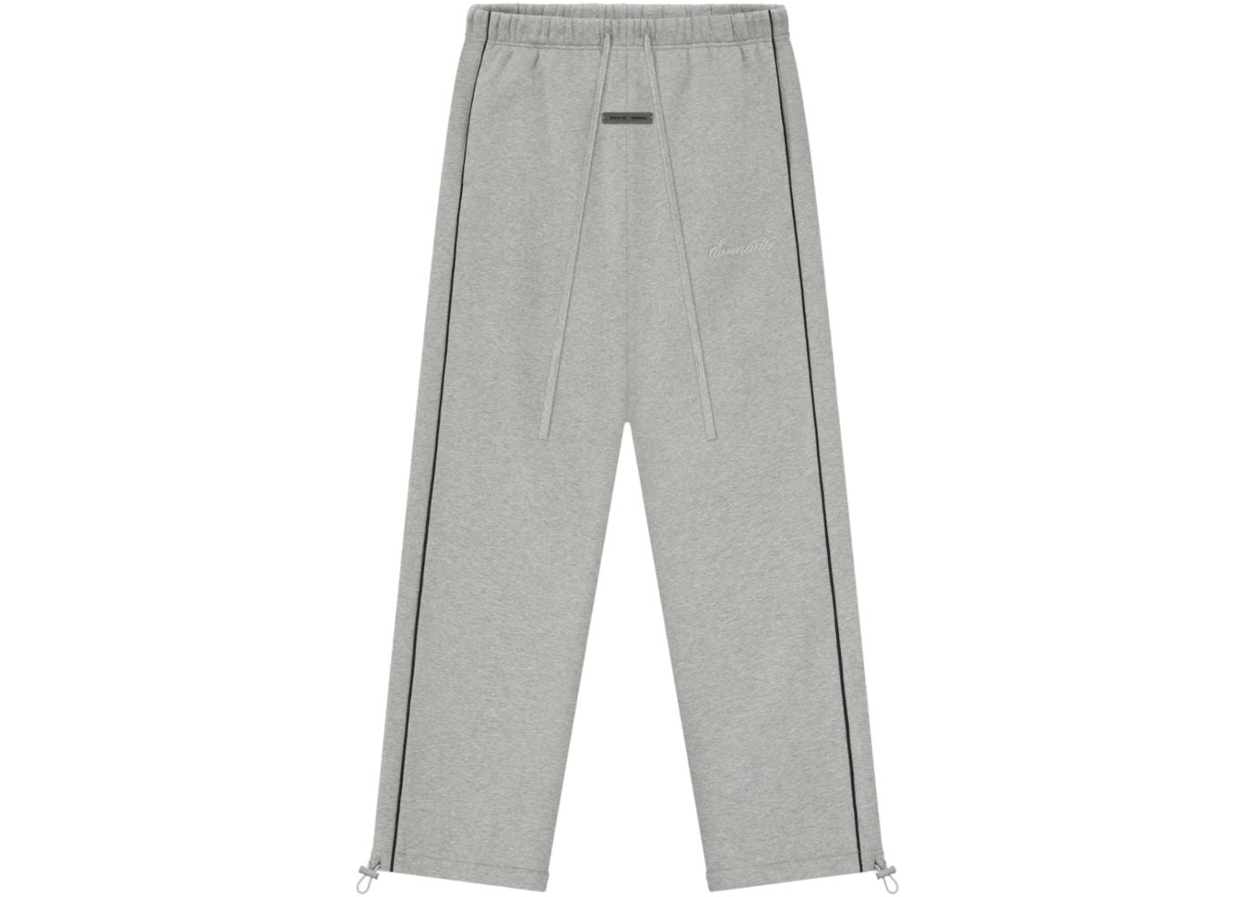 Fear of God Essentials Relaxed Fleece Piping Sweatpant Concrete Heather/Black