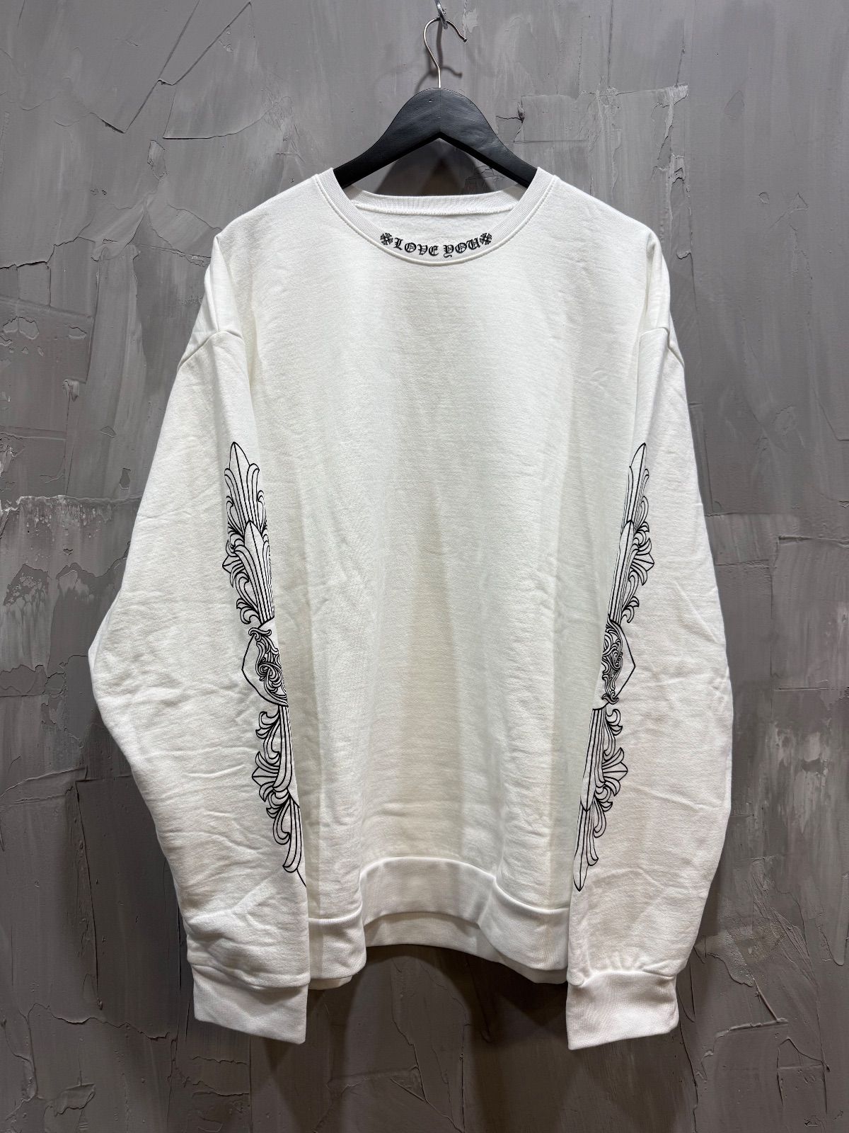 Chrome Hearts Love You Crewneck White