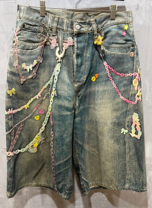 Vintage Chain Detail Loose Short