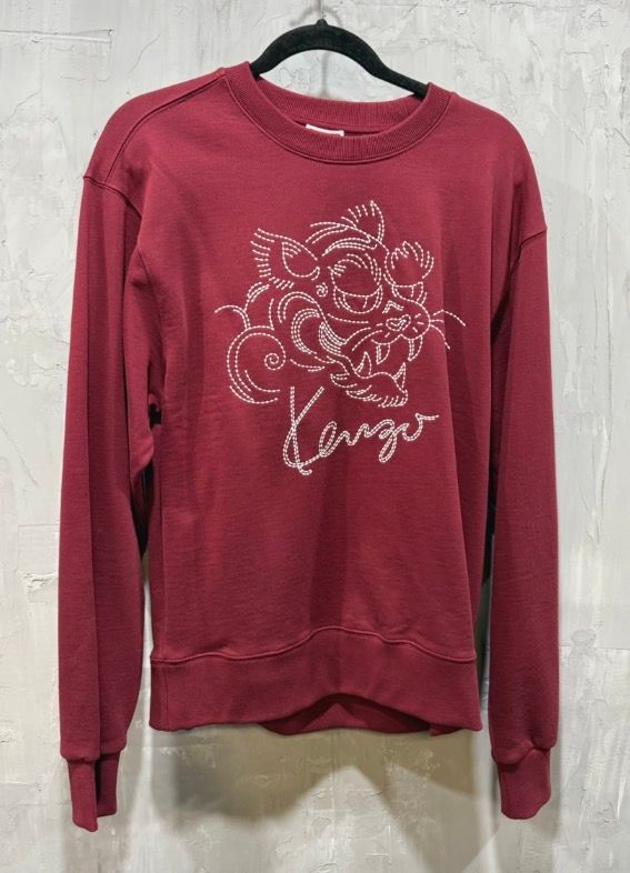 Kenzo gots star tiger sweatshirt burgundy